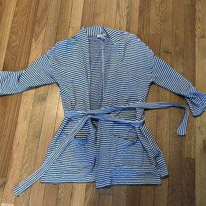 Loft open cardigan with tie waste and pockets